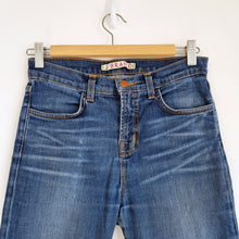 Load image into Gallery viewer, J Brand Jeans Skinny Maria Hampton Mid Rise Mid Blue Stretch Fading Denim W26