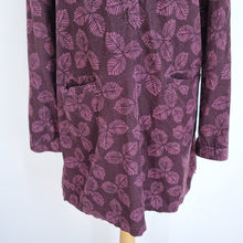 Load image into Gallery viewer, Seasalt Cornwall Corduroy Tunic Top Terrazzo Burgundy Pockets Leaf Smock 12