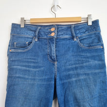 Load image into Gallery viewer, Next Lift Slim & Shape Jeans Skinny 14 Long Mid Blue High Rise Stretch Jeggings