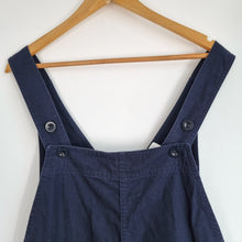 Load image into Gallery viewer, COS Dungarees Cotton Wide Leg Medium Oversized Navy Utility Workwear Overall