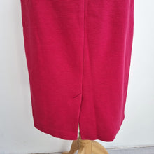 Load image into Gallery viewer, Boden Dress Shift Work Berry Pink Knee Low Back Ribbed Lined Sheath 12 Long