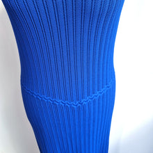 Load image into Gallery viewer, Phase Eight Maxi Dress 16 Royal Blue Willow Knitted Pointelle Occasion Party