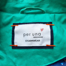 Load image into Gallery viewer, Per Una Stormwear Coat Rain Jacket M&S Jade Green Lined Waterproof Hooded 10