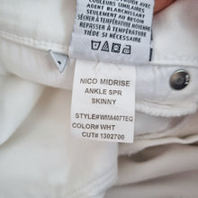 Load image into Gallery viewer, Hudson Jeans White Skinny Nico Mid Rise Ankle Stretch Slim Fit Size W26 UK 8