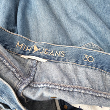 Load image into Gallery viewer, MiH Jeans Shorts Denim Bermuda London Boy Cutoff Low Rise Jones Blue Wash W 30