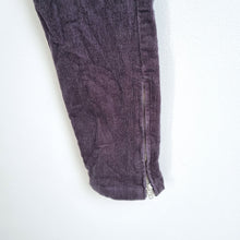 Load image into Gallery viewer, The White Company Corduroy Trousers UK 8 Dark Grey Slim Leg Ankle Zip Jeans