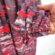 Load image into Gallery viewer, Isabel Marant x H&M Blouse 100% Silk Size 14Y+ UK 8 10 Abstract Studded Peasant
