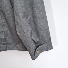 Load image into Gallery viewer, Mantaray Men's Jacket Rain Coat Grey Lined Foldable Hood Pockets Windbreaker XL