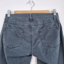 Load image into Gallery viewer, Noa Noa Jeans Skinny Size 26 Low Waist Grey Biker Stretch Zips Trousers Y2K