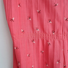 Load image into Gallery viewer, Vintage Jumpsuit Pink Adjustable Straps Romper Retro Summer Casual 70s Fits 8 10