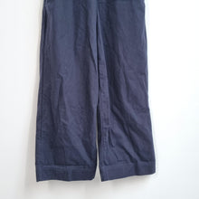 Load image into Gallery viewer, COS Dungarees Cotton Wide Leg Medium Oversized Navy Utility Workwear Overall