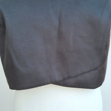 Load image into Gallery viewer, Monsoon Cropped Top Party Black Lined Back Zip Evening Boxy Sleeveless Size 14
