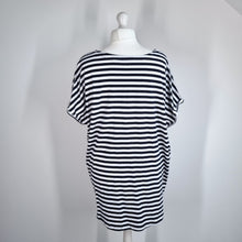 Load image into Gallery viewer, Bundle 2 Striped T-shirts UK 24 Black White M&S Next Cotton Breton Short Sleeves