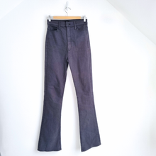 Load image into Gallery viewer, Mother Jeans Flared Runaway Heel Black Grey Size 28 High Rise Bootcut Denim Tall