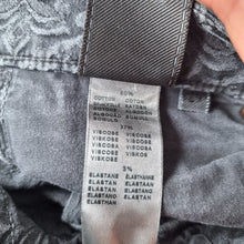 Load image into Gallery viewer, 7 for All Mankind Jeans Damask Print Skinny Grey Mid Rise Stretch Paisley W 29