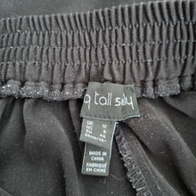 Load image into Gallery viewer, Long Tall Sally Trousers 12 Black Side Stripe Tapered Elasticated Waist Pockets