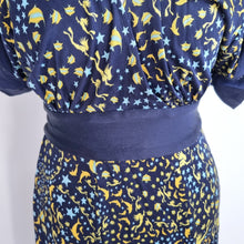 Load image into Gallery viewer, Issa London Dress 100% Silk Jersey UK 8 Dolphin Fish Print Blue A Line Cocktail