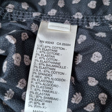 Load image into Gallery viewer, Diesel Men's Shirt Skull Crown Print Grey Slim Fit Long Sleeves Cotton Size XL