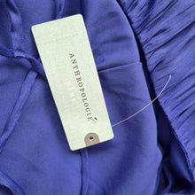 Load image into Gallery viewer, NEW Anthropologie Maxi Dress Halter Side Slit Blue Occasion Crinkle Plus 1XL