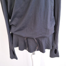 Load image into Gallery viewer, Sweaty Betty Top Thumbhole Adjustable Waist Black Tunic Gym Running Yoga Small
