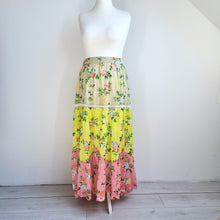 Load image into Gallery viewer, NEW Lucky & Coco Skirt Maxi Tiered Floral Embroidery Boho Cotton Summer XL 16 18