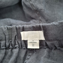 Load image into Gallery viewer, Arket Trousers 100% Linen XS Faded Black Pockets Wide Leg Relaxed High Rise