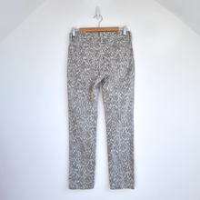 Load image into Gallery viewer, NYDJ Leopard Print Jeans UK 6 Beige Slim Fit Stretch Denim Mid Rise Animal