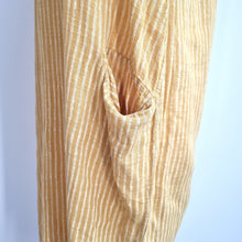 Load image into Gallery viewer, Made in Italy Tunic Dress 100% Cotton One Size Yellow Pockets Beach Casual Lagen