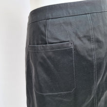 Load image into Gallery viewer, Oliver Bonas Mini Skirt Size 18 NEW Black Faux Snake Leather Pockets Lined Party