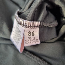 Load image into Gallery viewer, Vintage Canda Velvet Dress Cobweb Black Goth Halloween C&A Party Pencil UK 10