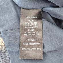 Load image into Gallery viewer, Jigsaw Skirt Pencil Navy Blue Abstract Print Work Office Lined Knee Length 14