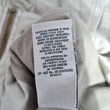 Load image into Gallery viewer, Anthropologie Marrakech Jacket Bomber Cream Beige Soft Moto Zip Buttons Large