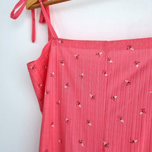 Load image into Gallery viewer, Vintage Jumpsuit Pink Adjustable Straps Romper Retro Summer Casual 70s Fits 8 10