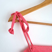 Load image into Gallery viewer, Vintage Jumpsuit Pink Adjustable Straps Romper Retro Summer Casual 70s Fits 8 10