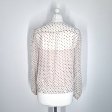 Load image into Gallery viewer, M&S Autograph Twinset Blouse UK 10 Chiffon Cream Ditsy Print Camisole Work