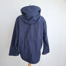 Load image into Gallery viewer, Arket Parka Jacket Navy Funnel Neck Waterproof Windproof  2-1 System Coat XS S