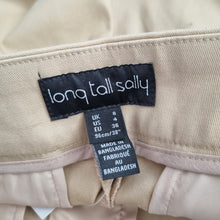Load image into Gallery viewer, Long Tall Sally Trousers NEW UK 8 L38 Camel Wide Leg Dress Pants Cotton Stretch