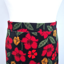 Load image into Gallery viewer, Seasalt Cornwall Velvet Skirt UK 20 Wildflower Print Maxi Black Red Christmas