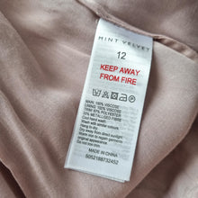 Load image into Gallery viewer, Mint Velvet Maxi Skirt Meadow Print Brown Coral Pleated Lined Party Viscose 12