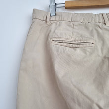 Load image into Gallery viewer, Fat Face Crop Chinos Lulworth Trousers UK 14 Beige Stretch Cotton Mid Rise