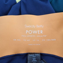 Load image into Gallery viewer, Sweaty Betty Power Leggings Full Length XXL Pockets Gym Yoga Colourblock Sport