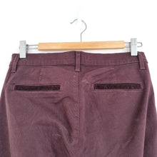 Load image into Gallery viewer, J Brand Jodhpurs Jeans Wine Burgundy Skinny Ankle Zip Trousers Equestrian 28