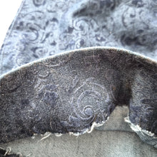 Load image into Gallery viewer, NYDJ Jeans Slim Straight Floral Jacquard Lift Tuck Dark Blue Mid Rise UK 16