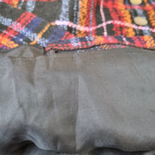 Load image into Gallery viewer, Monsoon Tartan Mini Skirt UK 14 Check Button Faux Wrap Asymmetric Tweed Lined
