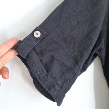 Load image into Gallery viewer, Next Black Boiler Suit Linen Blend UK 12 Cargo Utility Jumpsuit Belted Casual