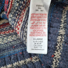 Load image into Gallery viewer, Mantaray Men's Jumper Fair Isle Pattern Wool Blend Chunky Knit Blue Pullover XL