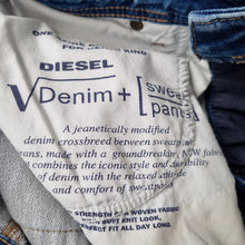 Load image into Gallery viewer, Diesel Krooley Jogger Jeans Men's Tapered Ripped Destroyed Blue Sweatpants W 26