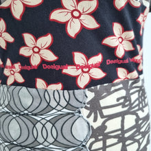 Load image into Gallery viewer, Desigual Dress Patchwork Print Skater Jersey 100% Cotton Y2K Logo Boho Medium