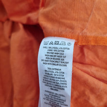 Load image into Gallery viewer, French Connection Mini Dress 12 Orange Sweetheart Babydoll Tiered Cotton Summer