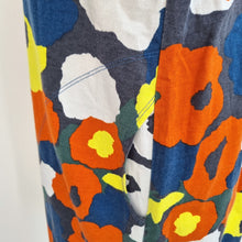 Load image into Gallery viewer, Marimekko Unikko Dress 100% Cotton Colourful Floral Scandinavian Design Pockets